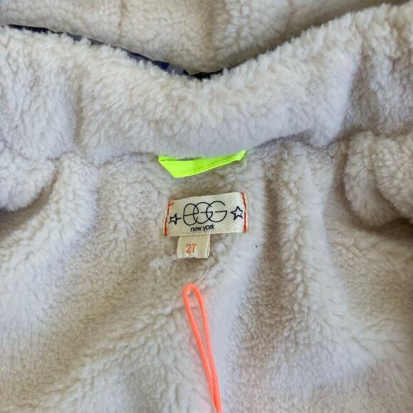 Egg New York NWT Sz 2T Toddlers Winter Puffer Jacket Sherpa Lined Hooded Camo - Picture 10 of 16